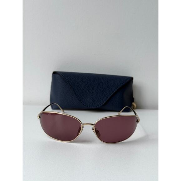 NEW Loewe LW40164U Mask Wrap Sunglasses in Gold Purple main image 6